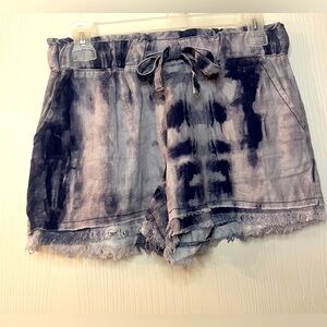 🛍️Rewash Small High Waist Gray/Purple Tie-Dye Shorts